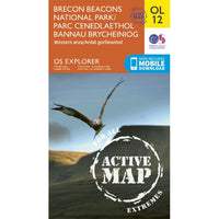 OS Explorer Map OL12 for Pen y Fan, Western Brecon Beacons