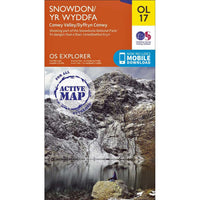 OS Explorer Map OL17 for Snowdon