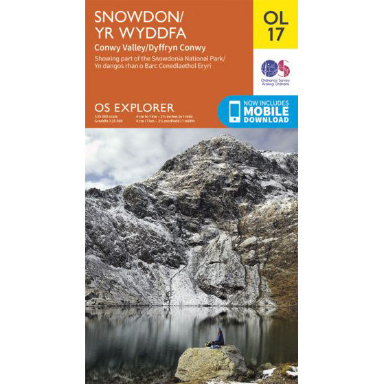 Snowdon Map, OS Explorer Map OL17 for Snowdon