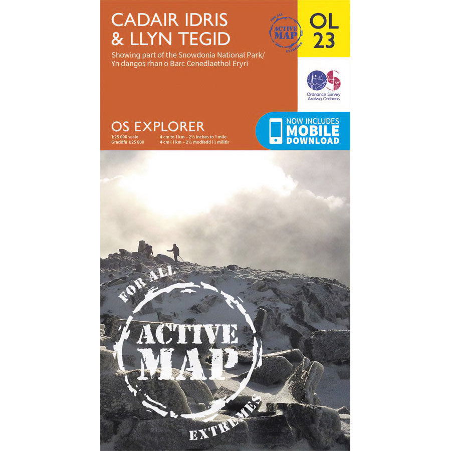Cadair Idris Map, OS Explorer Map OL23 for Cadair Idris