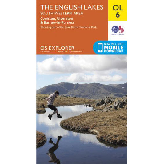 Scafell Pike Map, OS Explorer OL6 Map for Scafell Pike